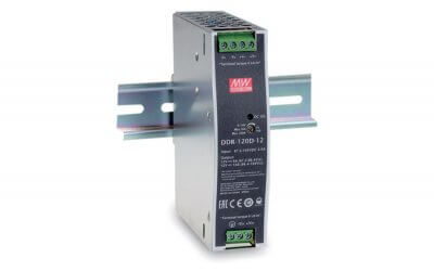 MEAN WELL predstavlja svoj prvi DC/DC pretvornik za DIN letev model DDR-120